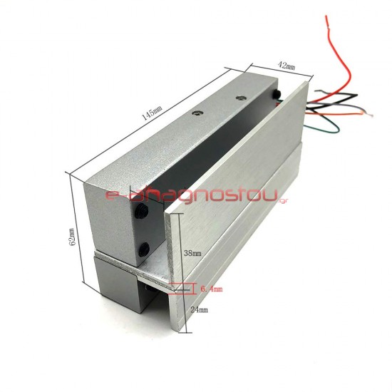 Συστήματα access control - VML-400 Ηλεκτρομαγνητική κλειδαριά με πύρο για γυάλινες πόρτες Ηλεκτρομαγνητικές κλειδαριές και Ηλεκτροπύροι για πόρτες ειόδου 